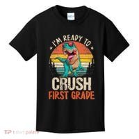 I'm Ready To Crush 1st Grade Dinosaur First Day Of School Kids T-Shirt thumb 0