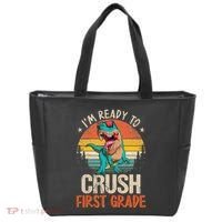 I'm Ready To Crush 1st Grade Dinosaur First Day Of School Tote Bag thumb 0