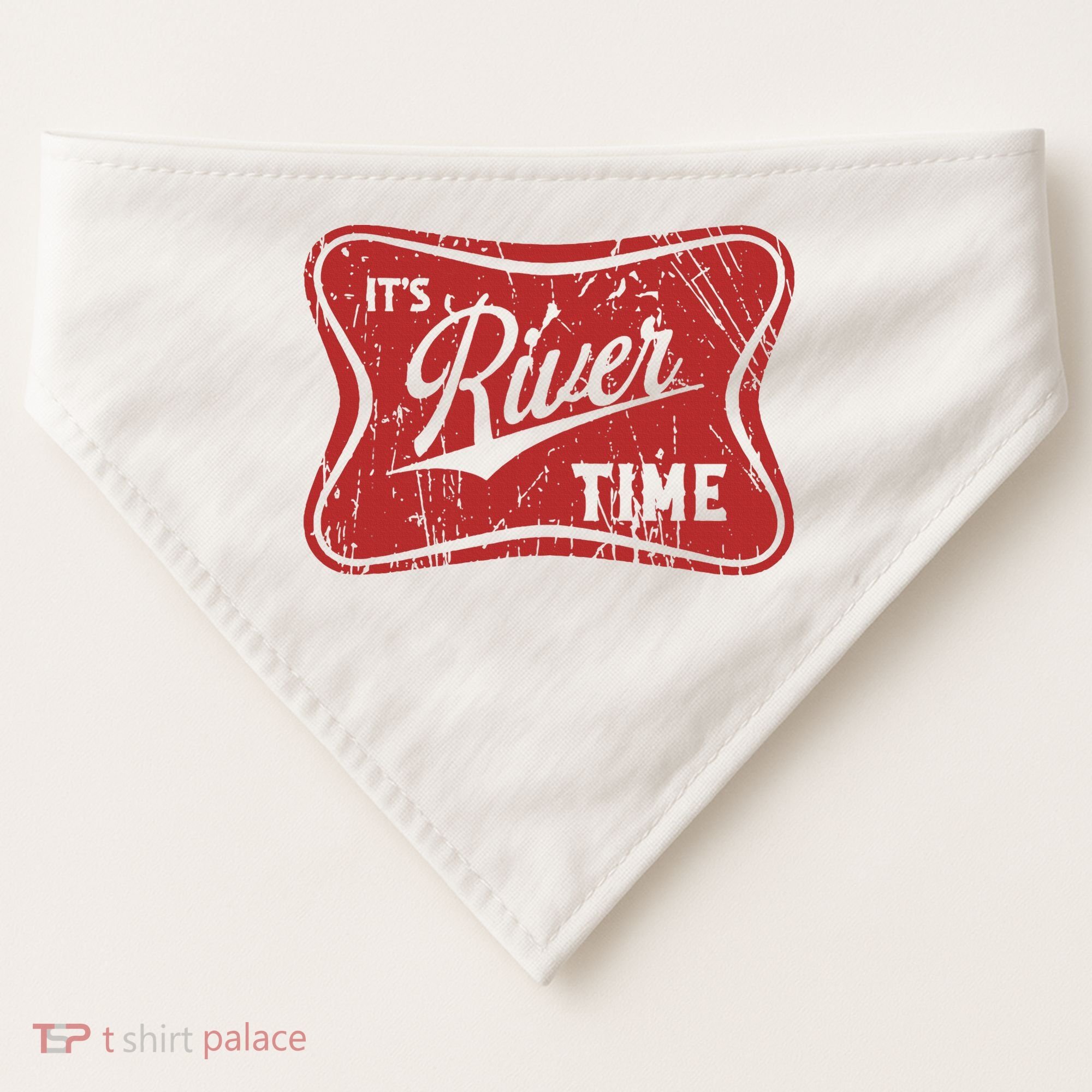 ItS River Time River Vibes USA-Made Doggie Bandana