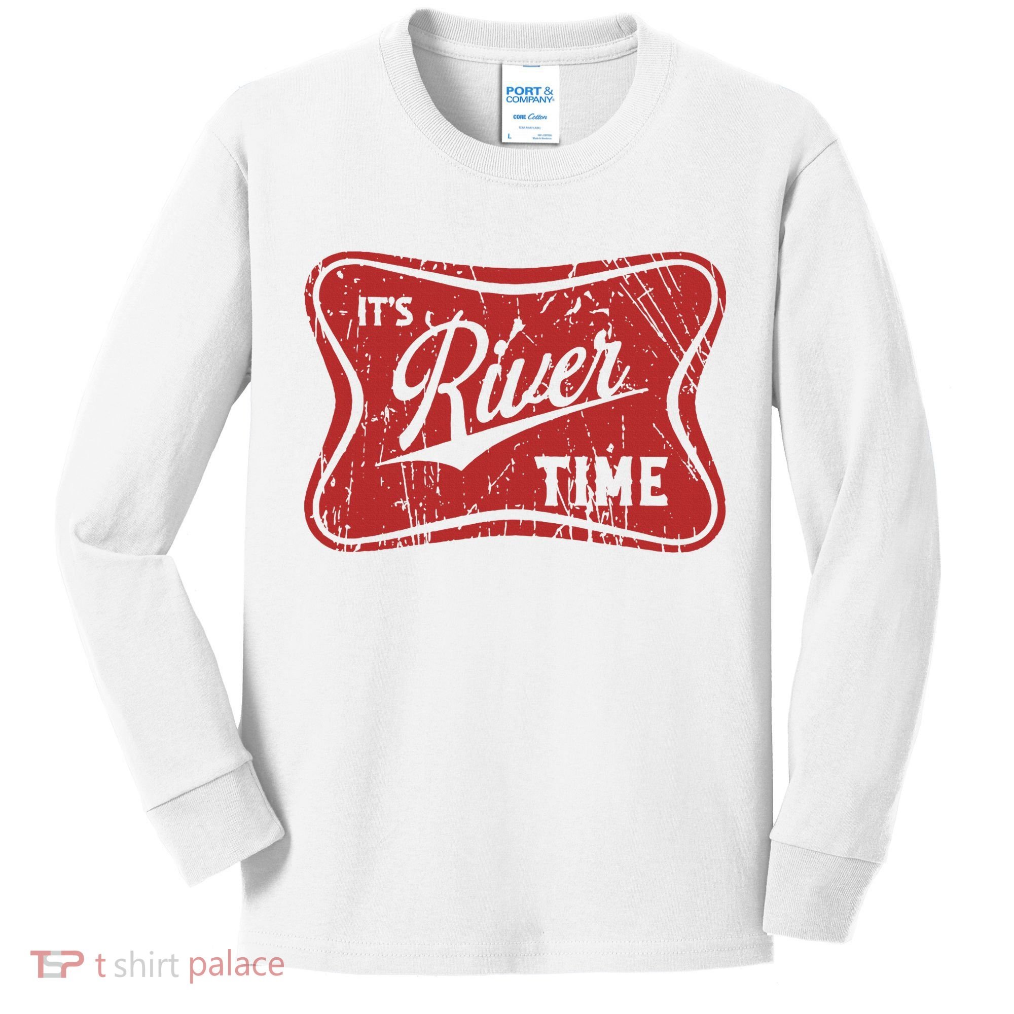 ItS River Time River Vibes Kids Long Sleeve Shirt