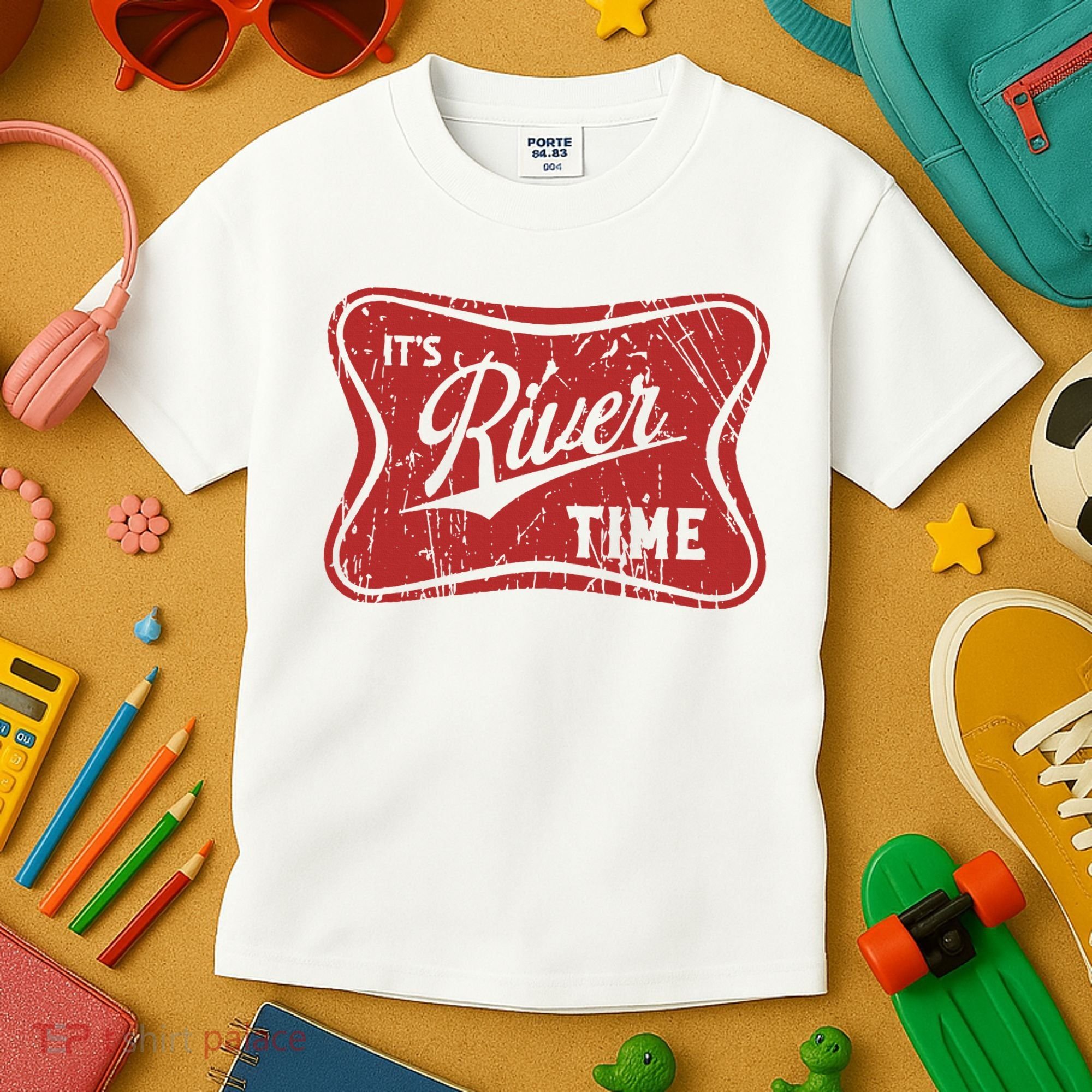 ItS River Time River Vibes Kids T-Shirt