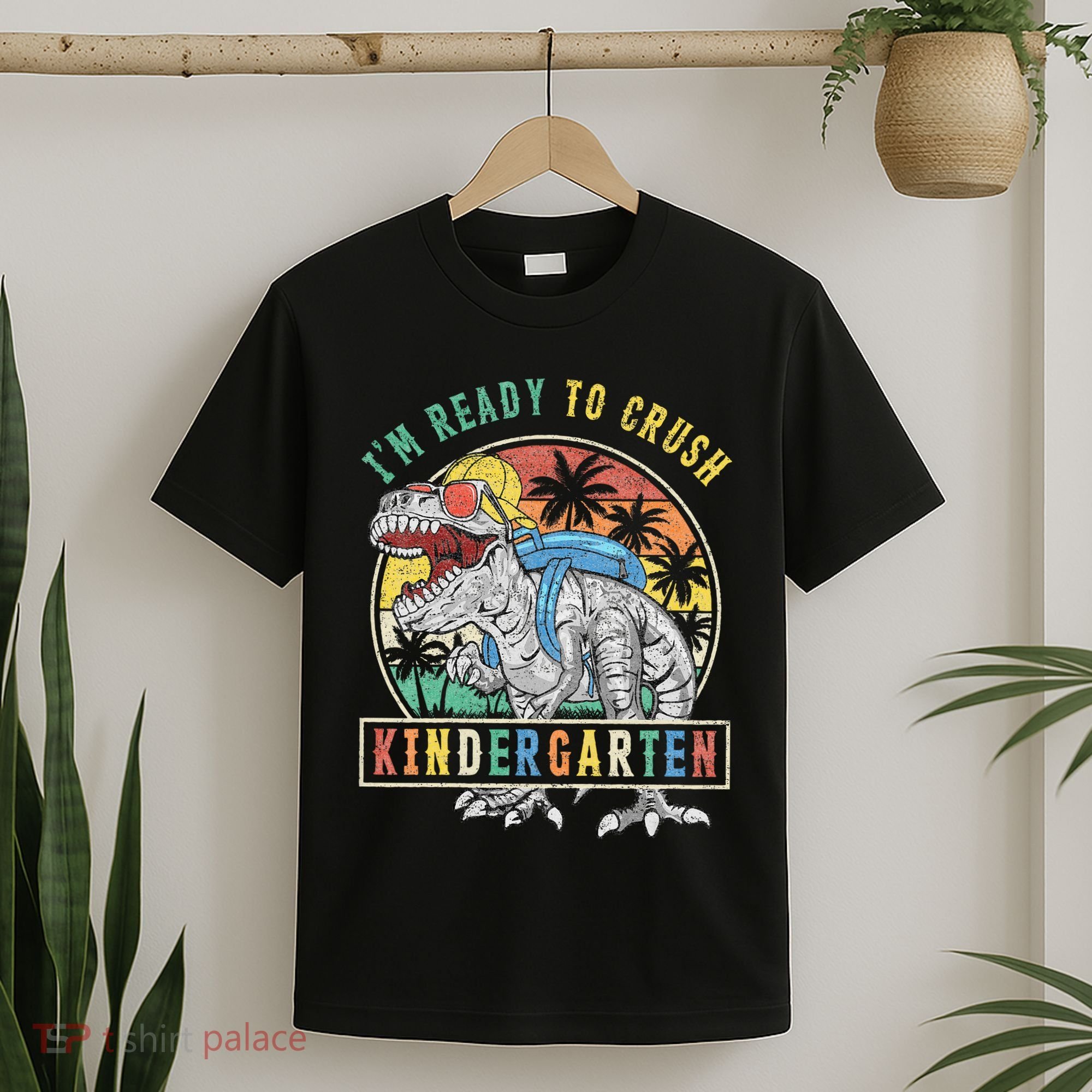 I'm Ready To Crush Kindergarten Dinosaur First Day Of School T-Shirt