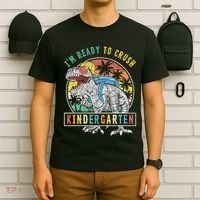 I'm Ready To Crush Kindergarten Dinosaur First Day Of School T-Shirt thumb 6