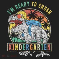 I'm Ready To Crush Kindergarten Dinosaur First Day Of School Tumbler thumb 3