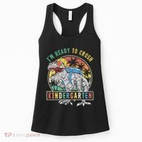 I'm Ready To Crush Kindergarten Dinosaur First Day Of School Women's Tank Top thumb 0