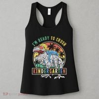 I'm Ready To Crush Kindergarten Dinosaur First Day Of School Women's Tank Top thumb 3
