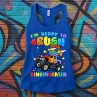 I'm Ready To Crush Kindergarten Poppin’ First Day Of School Gift Women's Tank Top thumb 3