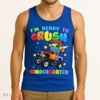 I'm Ready To Crush Kindergarten Poppin’ First Day Of School Gift Tank Top thumb 3