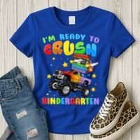 I'm Ready To Crush Kindergarten Poppin’ First Day Of School Gift Women's T-Shirt thumb 3