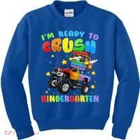 I'm Ready To Crush Kindergarten Poppin’ First Day Of School Gift Kids Sweatshirt thumb 0