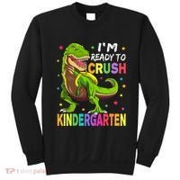 I'm Ready To Crush Kindergarten Back To School Dinosaur Sweatshirt thumb 0