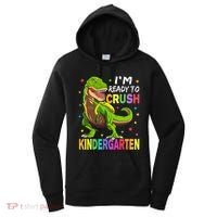 I'm Ready To Crush Kindergarten Back To School Dinosaur Women's Hoodie thumb 0
