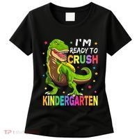 I'm Ready To Crush Kindergarten Back To School Dinosaur Women's T-Shirt thumb 0