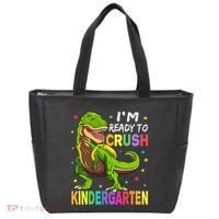 I'm Ready To Crush Kindergarten Back To School Dinosaur Tote Bag thumb 0