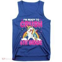 Im Ready To Crush Six Grade Dabbing Unicorn 6Th Grade Funny Gift Tank Top thumb 0