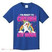 Im Ready To Crush Six Grade Dabbing Unicorn 6Th Grade Funny Gift Kids T-Shirt thumb 0