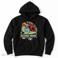 Im Ready To Crush 2nd Grade Dinosaur 1st Day Of School Back To School Hoodie thumb 0