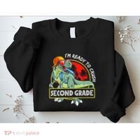 Im Ready To Crush 2nd Grade Dinosaur 1st Day Of School Back To School Sweatshirt thumb 2
