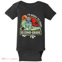 Im Ready To Crush 2nd Grade Dinosaur 1st Day Of School Back To School Baby Bodysuit thumb 0