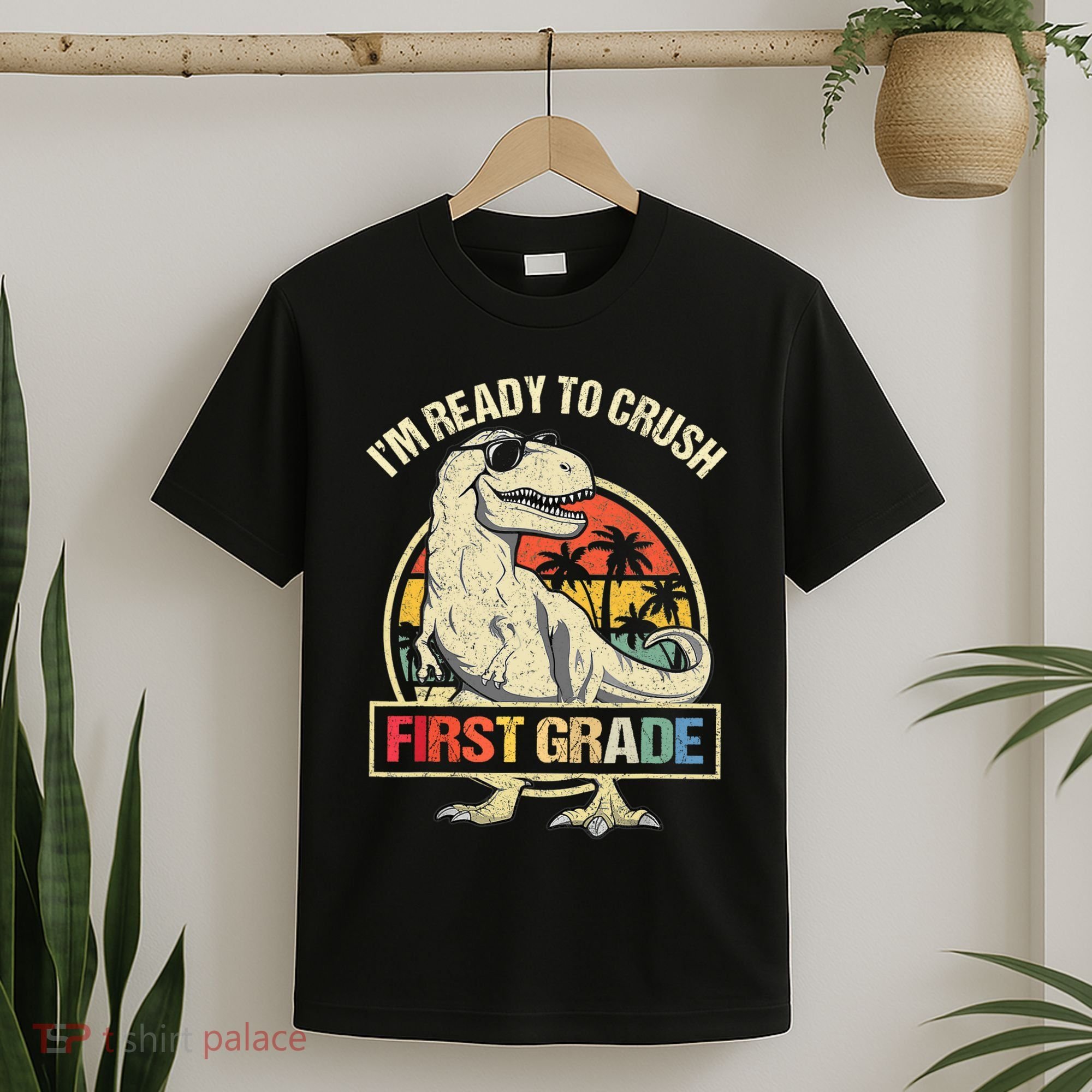 I'm Ready To Crush 1st Grade Dinosaur T Rex Back To School T-Shirt