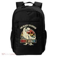 I'm Ready To Crush 1st Grade Dinosaur T Rex Back To School Backpack thumb 0