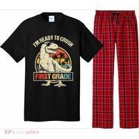 I'm Ready To Crush 1st Grade Dinosaur T Rex Back To School Pajama Set thumb 0