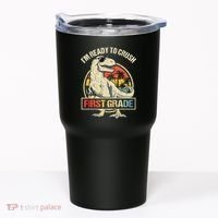 I'm Ready To Crush 1st Grade Dinosaur T Rex Back To School Tumbler thumb 0
