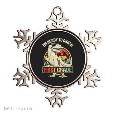 I'm Ready To Crush 1st Grade Dinosaur T Rex Back To School Ornament