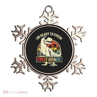 I'm Ready To Crush 1st Grade Dinosaur T Rex Back To School Ornament
