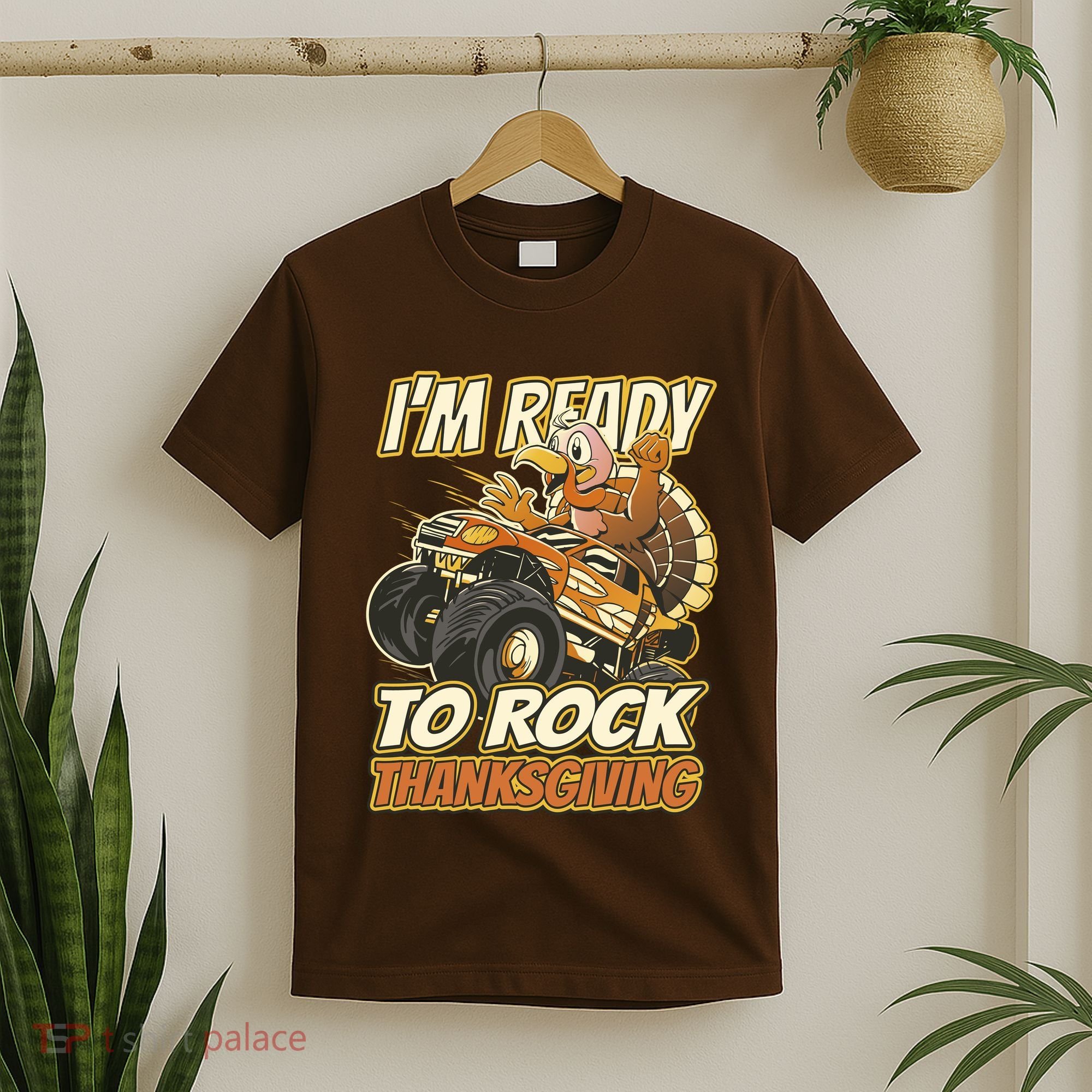 I'm Ready To Rock Thanksgiving Turkey Monster Truck T-Shirt