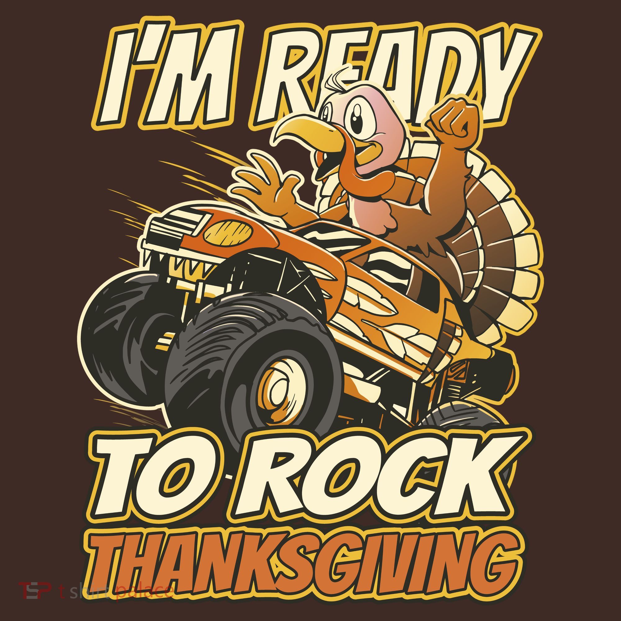 I'm Ready To Rock Thanksgiving Turkey Monster Truck Mousepad