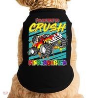 I'm Ready To Crush Kindergarten Monster Truck Doggie Tank thumb 0