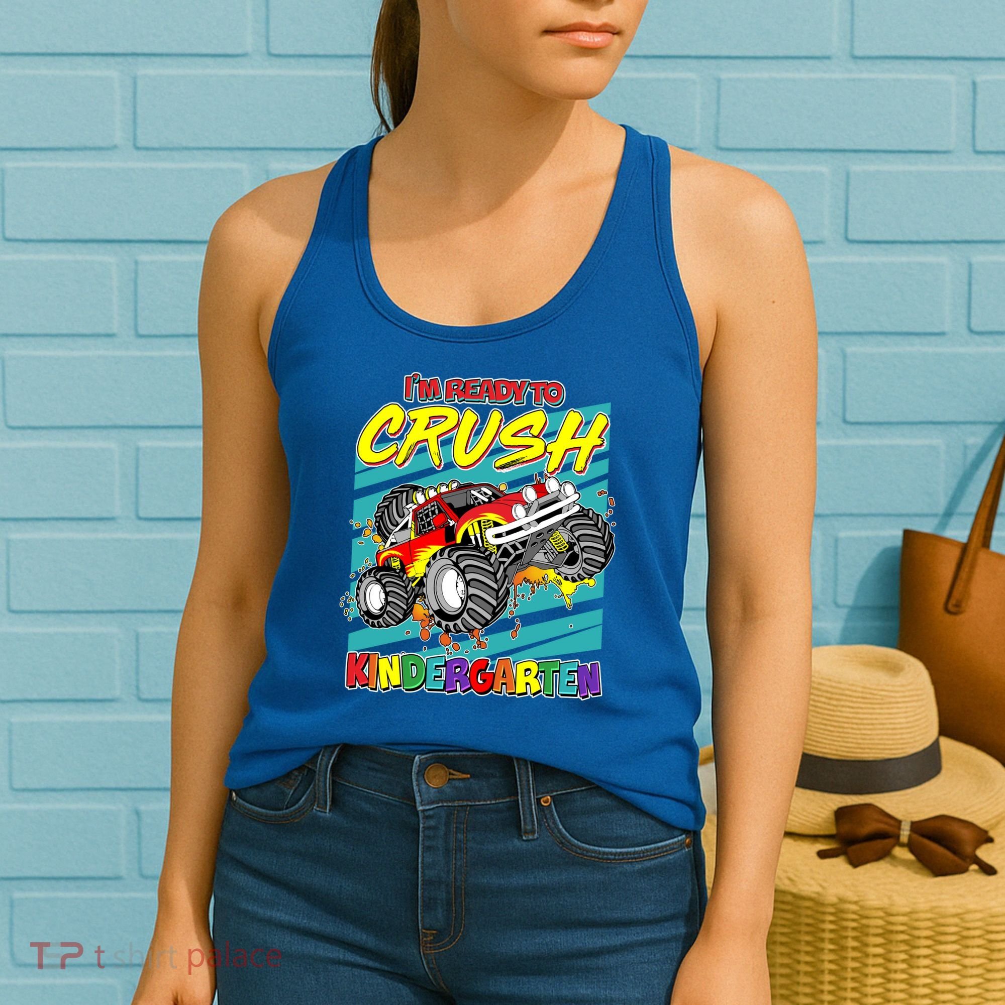 I'm Ready To Crush Kindergarten Monster Truck Women's Tank Top