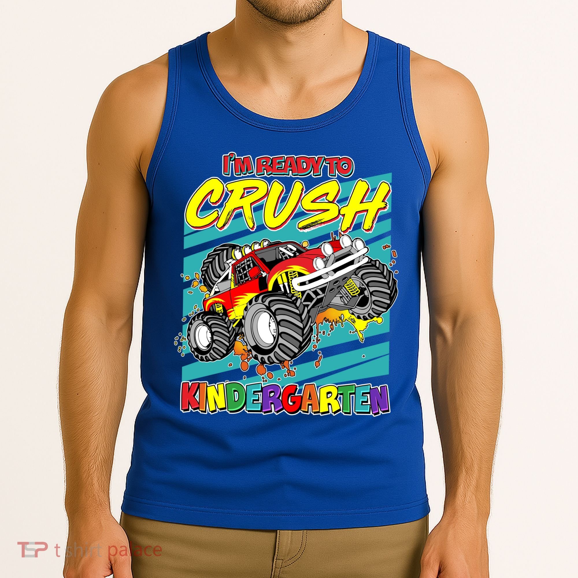 I'm Ready To Crush Kindergarten Monster Truck Tank Top