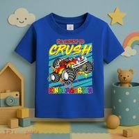 I'm Ready To Crush Kindergarten Monster Truck Toddler T-Shirt thumb 3