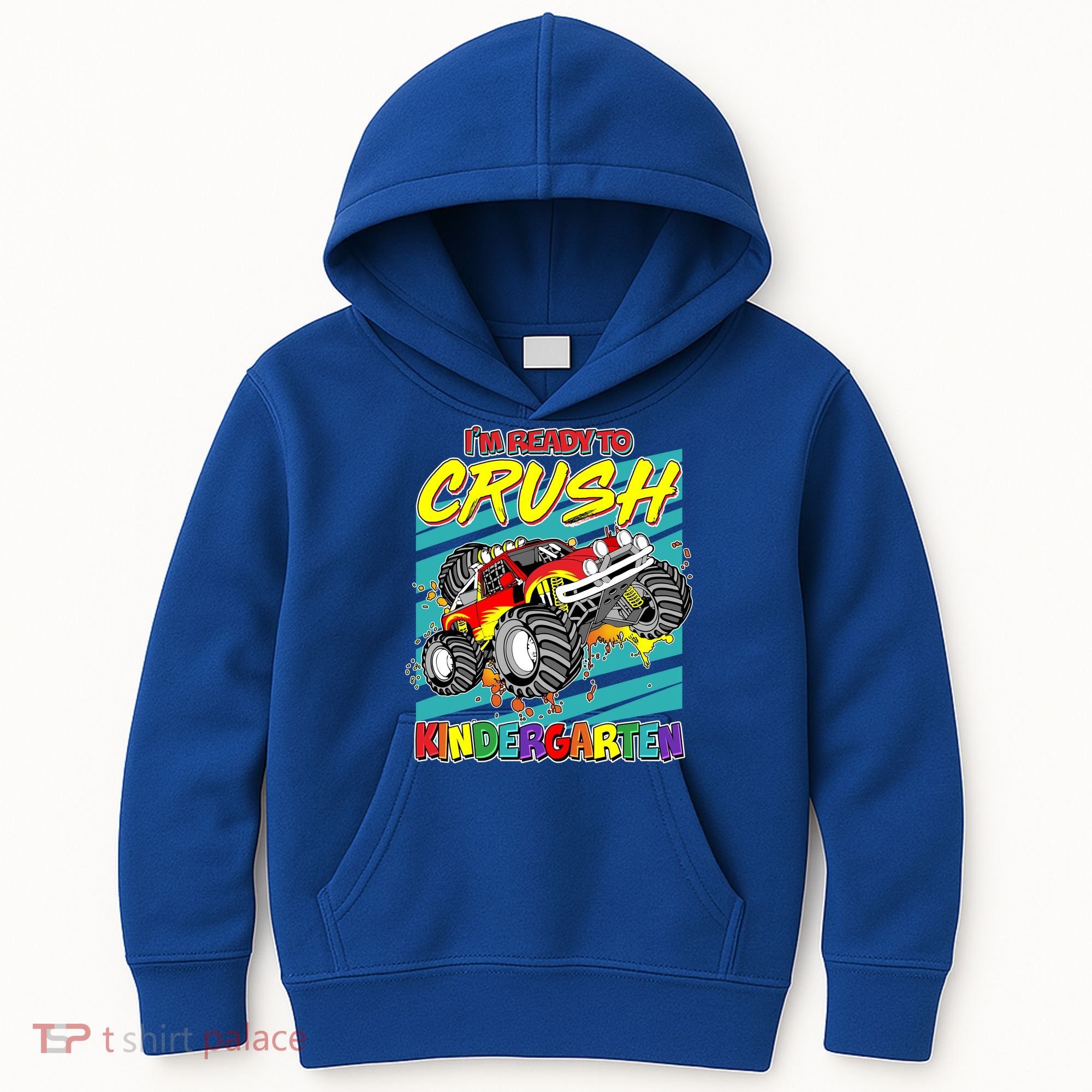 I'm Ready To Crush Kindergarten Monster Truck Kids Hoodie