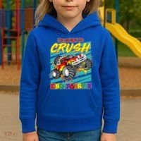 I'm Ready To Crush Kindergarten Monster Truck Kids Hoodie thumb 3