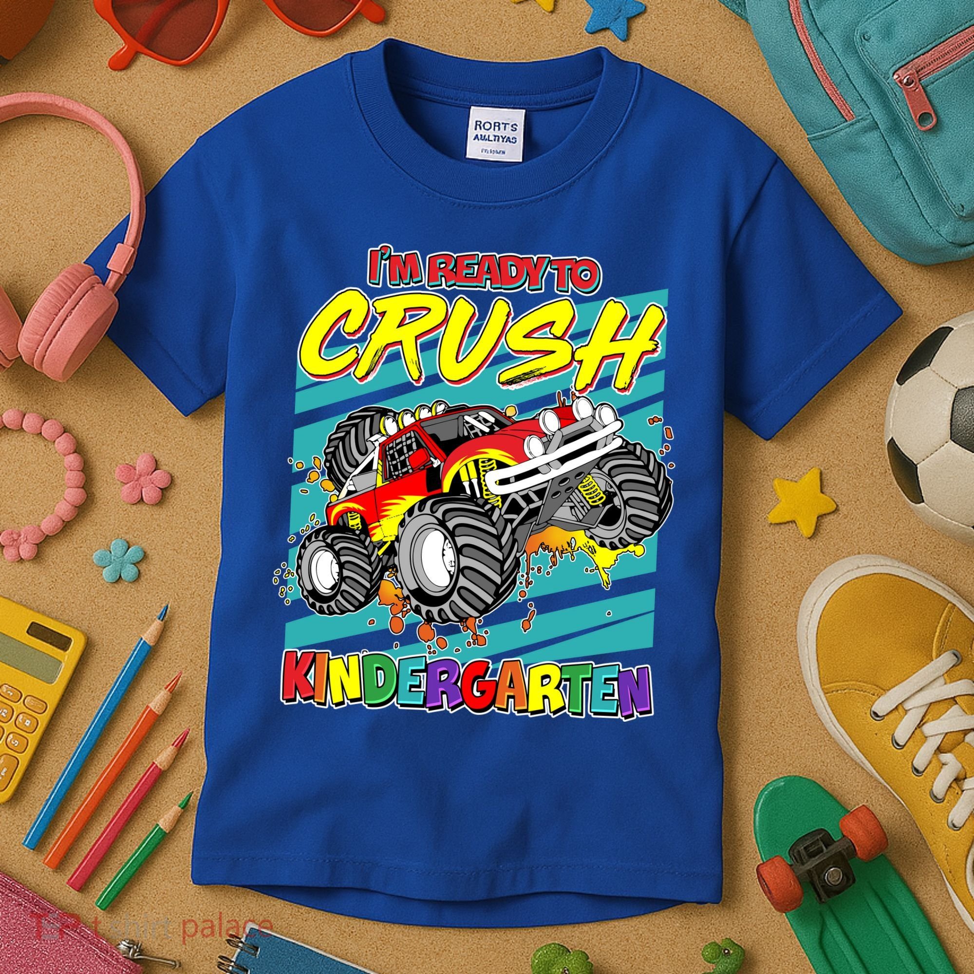 I'm Ready To Crush Kindergarten Monster Truck Kids T-Shirt