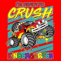 I'm Ready To Crush Kindergarten Monster Truck Santa Hat thumb 1