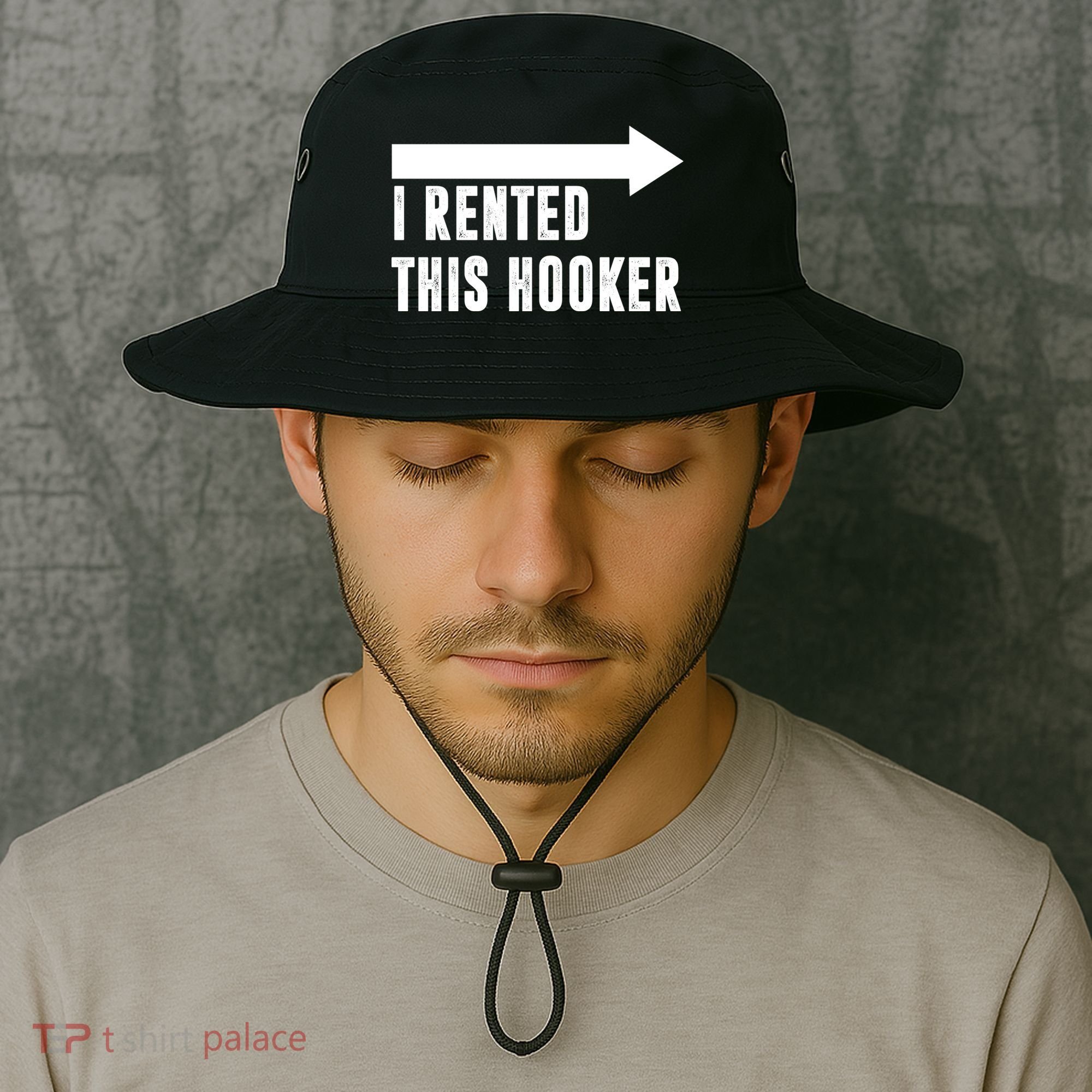 I Rented This Hooker Funny Bucket Hat
