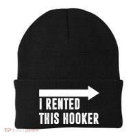 I Rented This Hooker Funny Beanie thumb 0