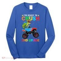 Im Ready To Crush 2nd Grade Monster Truck Dinosaur Long Sleeve Shirt thumb 0