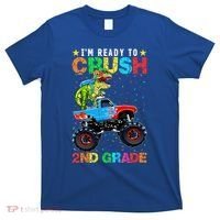 Im Ready To Crush 2nd Grade Monster Truck Dinosaur T-Shirt thumb 0