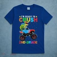 Im Ready To Crush 2nd Grade Monster Truck Dinosaur T-Shirt thumb 5