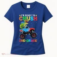Im Ready To Crush 2nd Grade Monster Truck Dinosaur Women's T-Shirt thumb 0