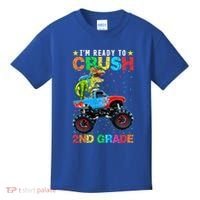 Im Ready To Crush 2nd Grade Monster Truck Dinosaur Kids T-Shirt thumb 0