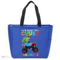 Im Ready To Crush 2nd Grade Monster Truck Dinosaur Tote Bag thumb 0