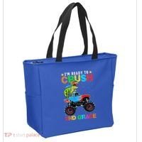 Im Ready To Crush 2nd Grade Monster Truck Dinosaur Tote Bag thumb 2