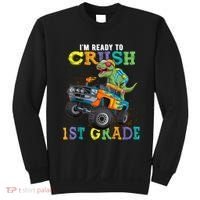 Im Ready To Crush 1st Grade Dinosaur T Rex Back To School Sweatshirt thumb 0