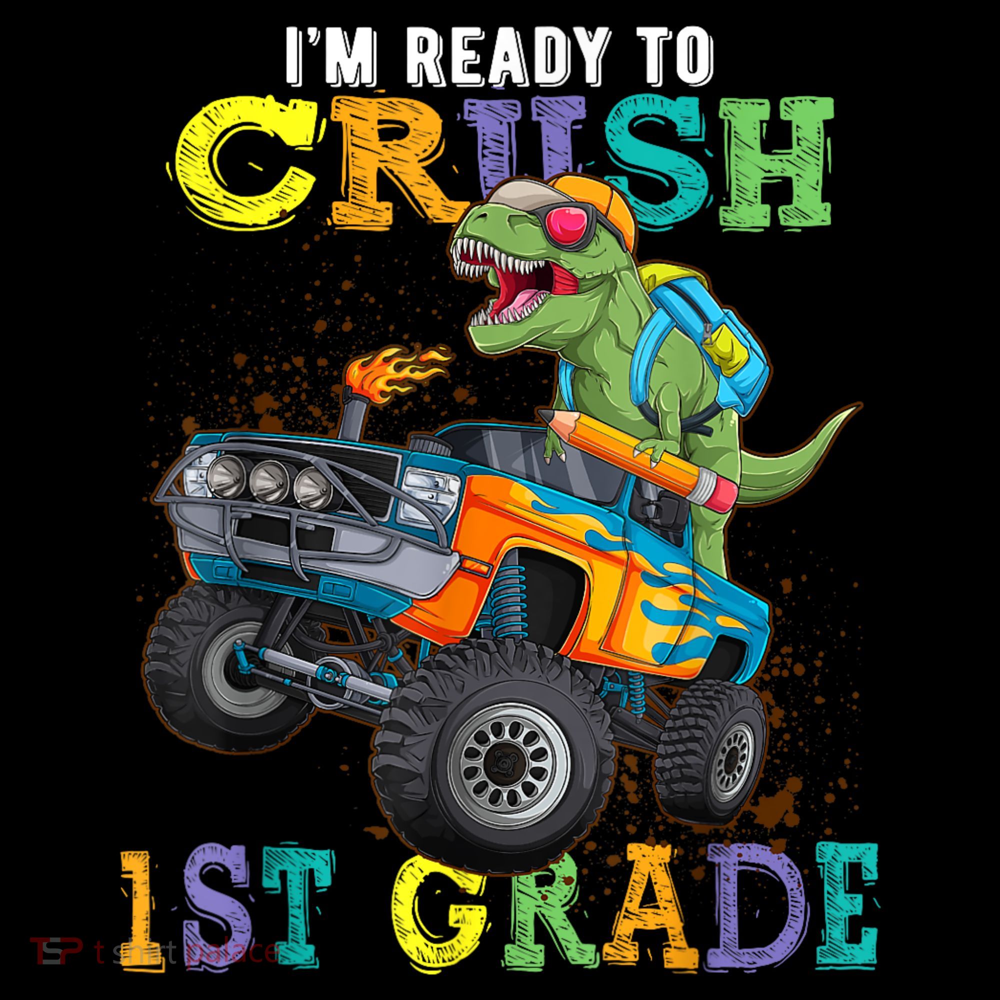 Im Ready To Crush 1st Grade Dinosaur T Rex Back To School Coffee Mug